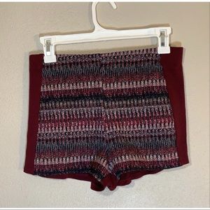 Pull & Bear High Waisted Patterned Shorts L